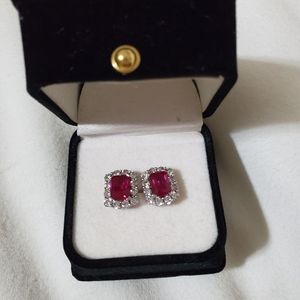 Cache Beautiful Tourmaline Color gem earrings